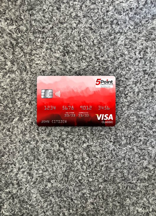 Download USA Texas 5Point Credit Union bank visa classic card photolook front Photoshop template